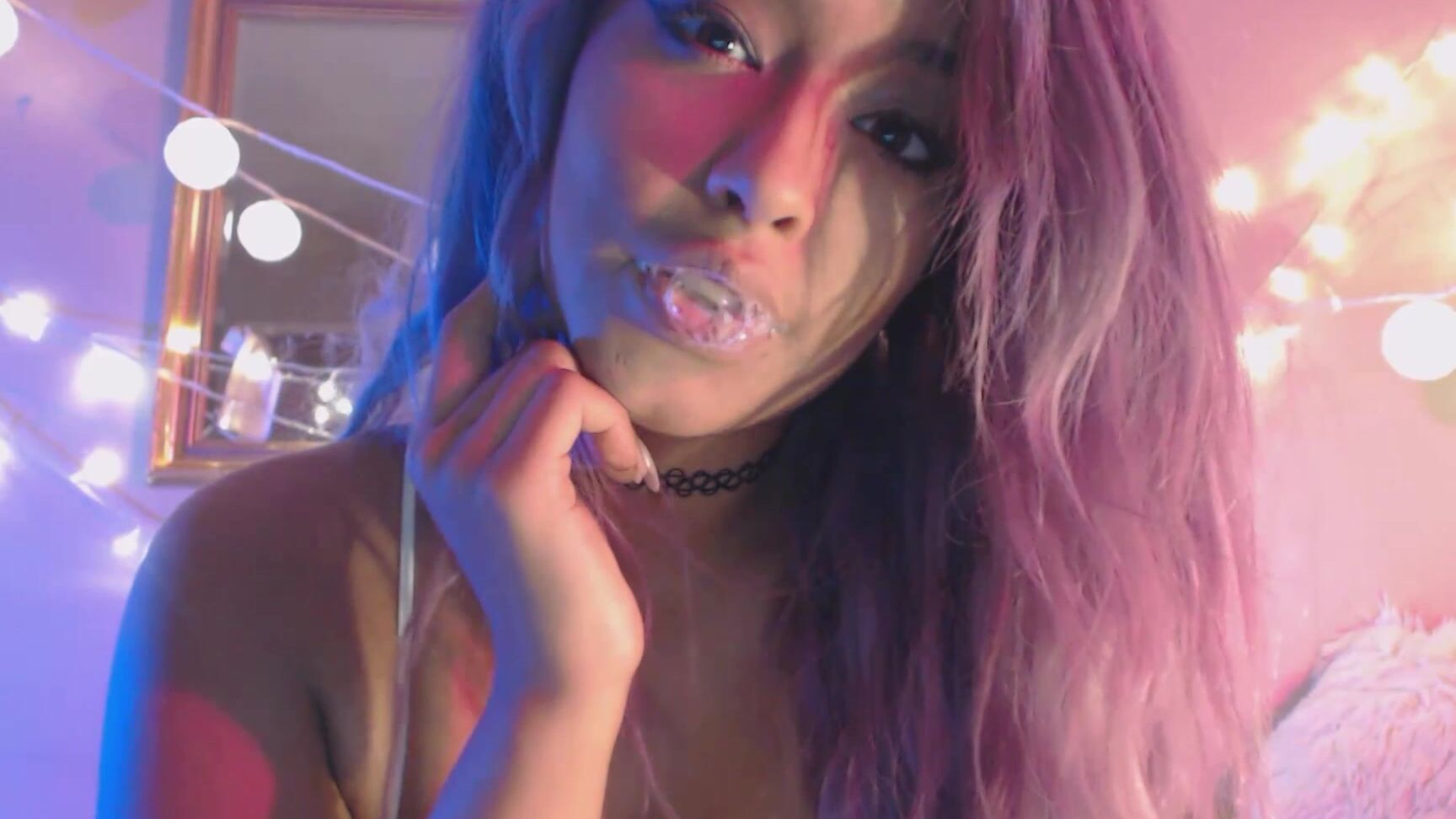 Ebony, Mouth Fetish, Spit Fetish, Spitting, Swallowing / Drooling ohainaomi spit fetish tease ManyVids