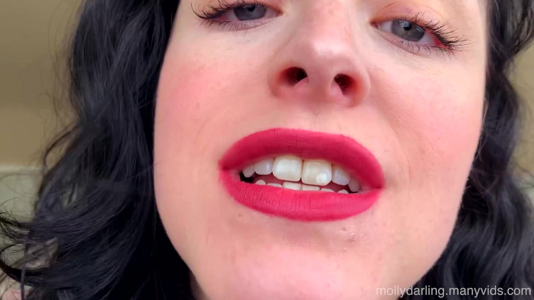 "Molly Darling" giantess, kink, lipstick fetish, mouth fetish, sfw, vore Giantess Teases and Eats You Vore manyvids
