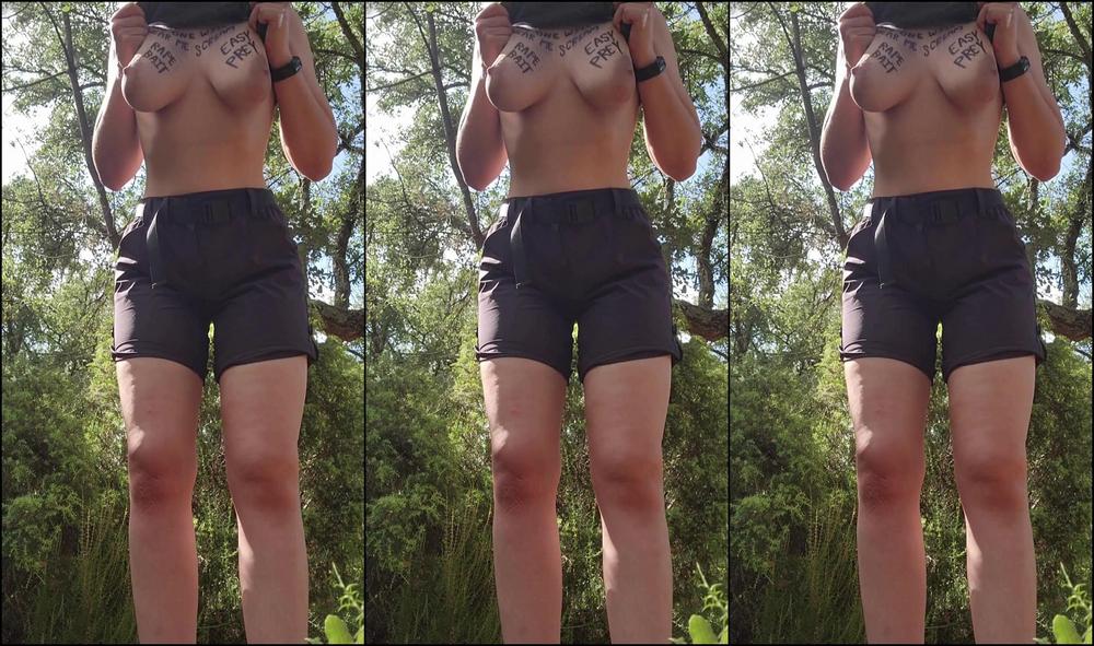 Fuck Toy Woods Bodywriting