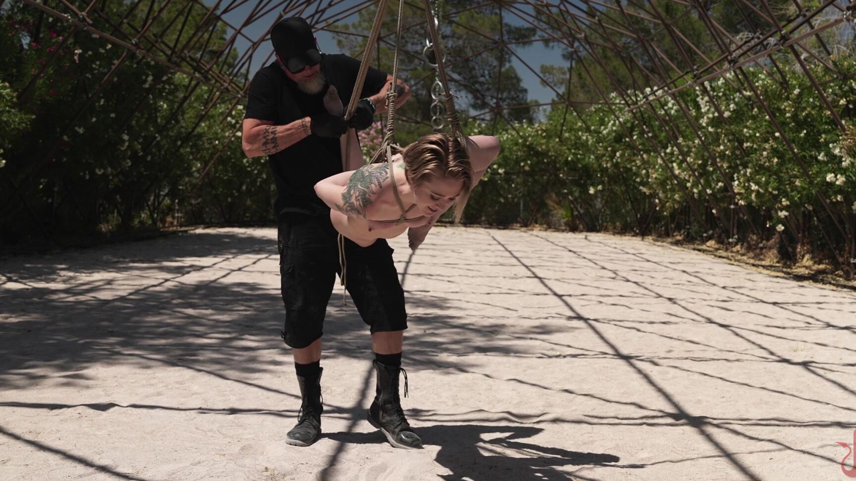 "Charlee Chaste" Tattoo, Submission, BDSM, Blonde, Rope Bondage, Vibrator, Suspension, Fingering, Bondage, Domination Charlee Chaste - Time to Suffer SiteRip