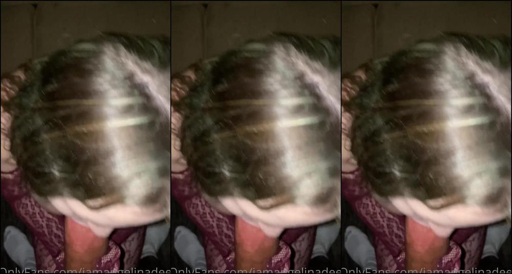 Iamangelinadeep Sucked And Fucked This Massive Fans Cum Out Of