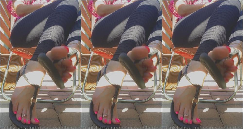 Beautyandherfeetz T Strap Footplay With Foot Jewelry I Was Having