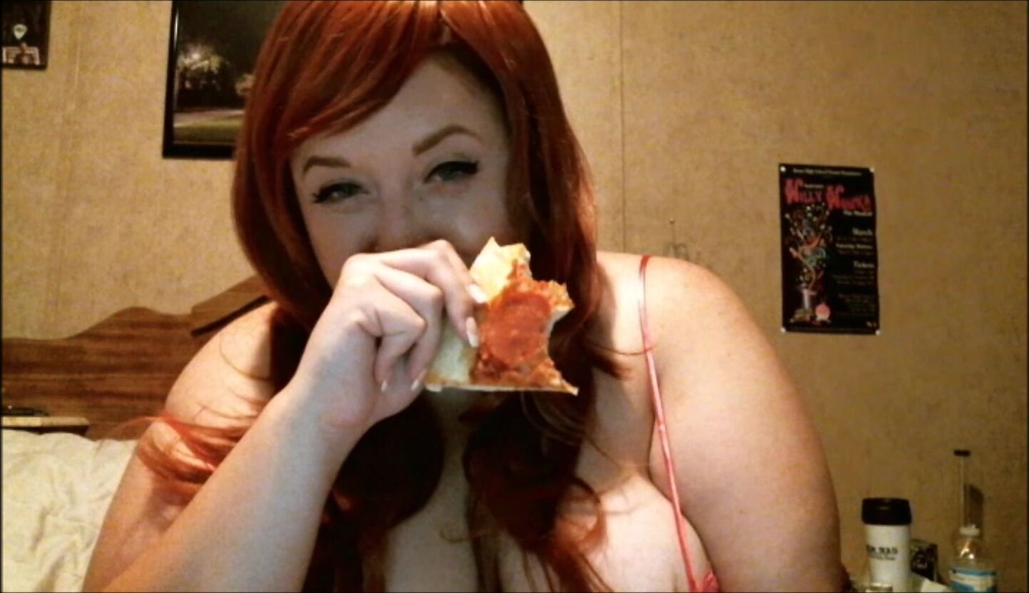 BBW, Big Boobs, Flashing, Redhead, Webcam curiousclover clover stuffing and burping ManyVids