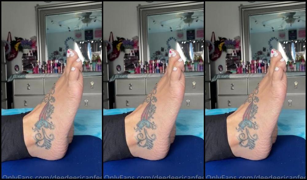 Deedeericanfeet Onlyfans As Requested Side View Of My Feet On My Bed Thanks For Tip My Love So Appreciated And Also Tha