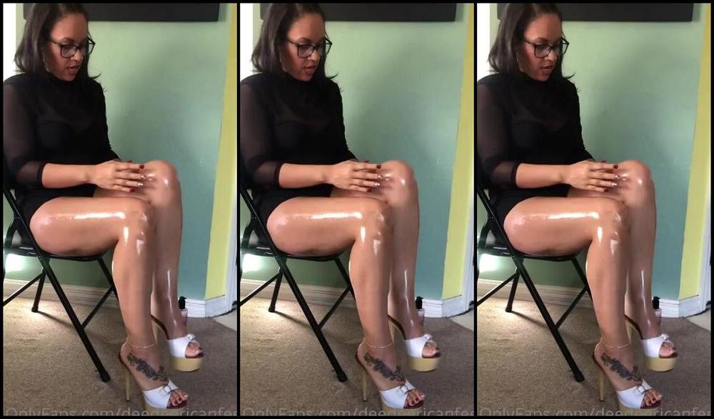 Deedeericanfeet Onlyfans Hiya My Fav Peeps As Requested In These Heels Wit Dangling And Oil