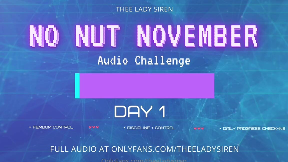 Thee Lady Siren Nicknamed Theeladysiren 11 01 2024 Onlyfans Video Welcome To No Nut November Starting Today Im Taking Control Of Your Pleasure For The Next