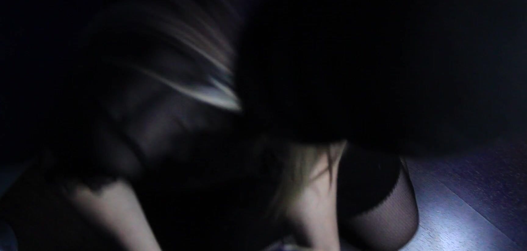 The Robber Girl Gave A Blowjob Wearing A Black Mask