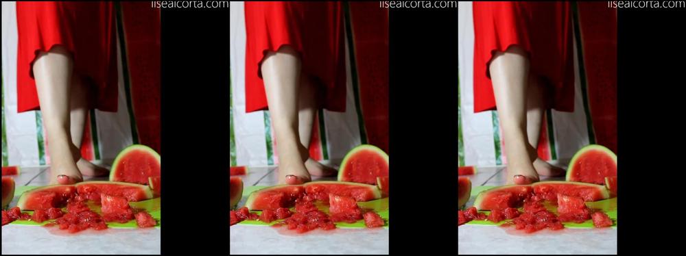 Feet, Food & Object Crush, Foot Fetish ilse alcorta watermelon toes ManyVids