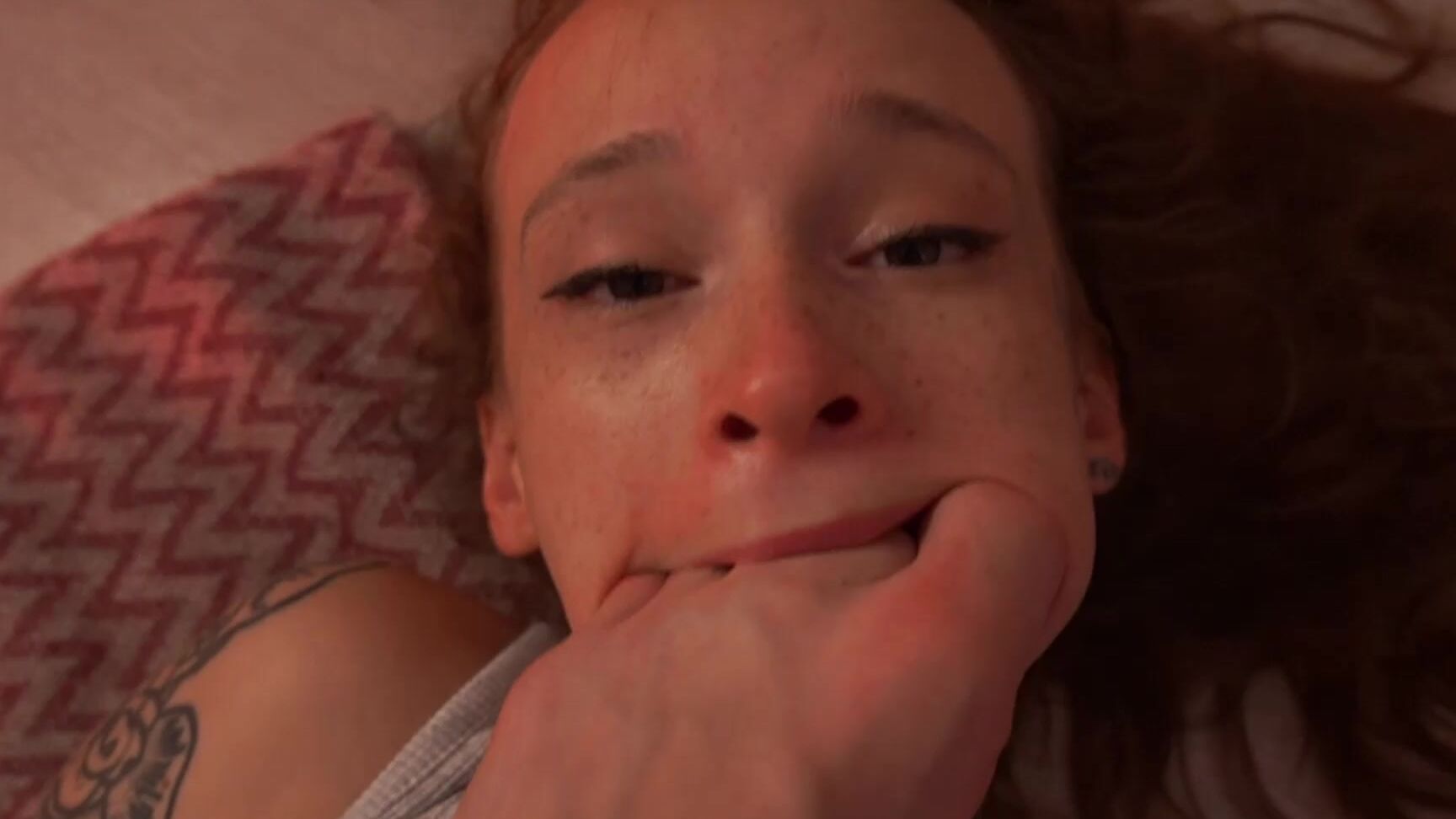 Ginger Sweetness Teen Slave Licks Feet And Swallows Cum