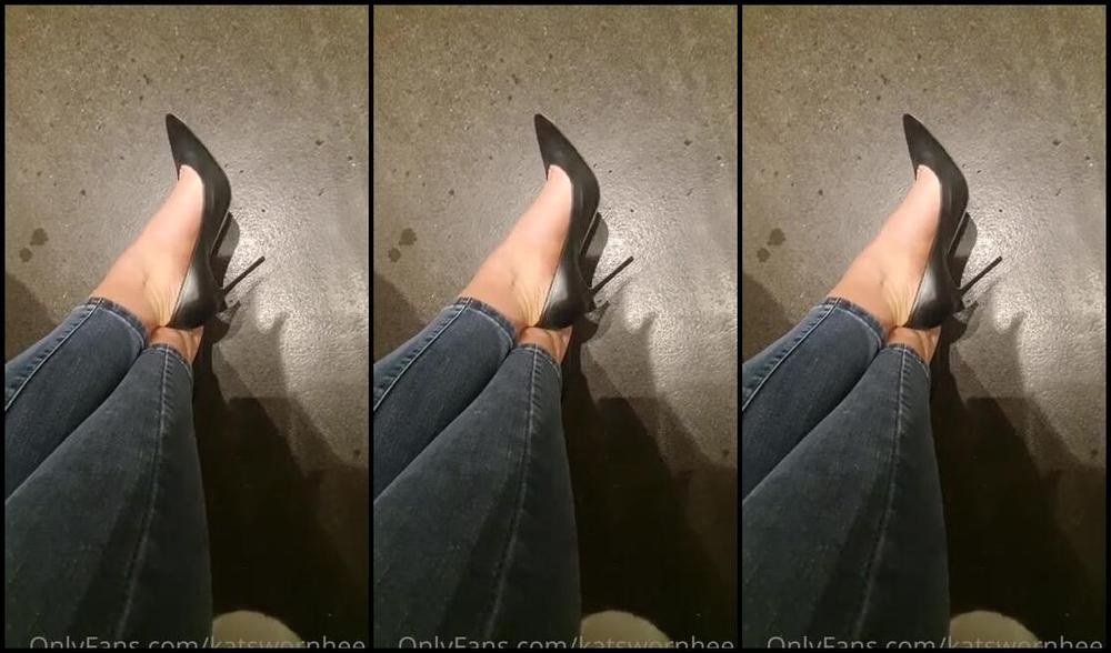 Kats Worn Heels Nicknamed Katswornheels Onlyfans Sneaky Clip From My Pov In The Ladies Room Wearing These Sexy Louboutins