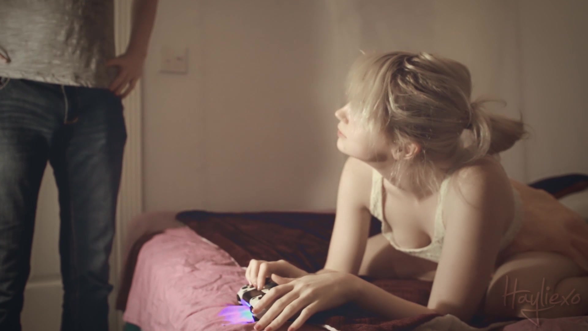 Impregnation Fantasy, Submissive Sluts hayliexo gamer brat takes daddys punishment