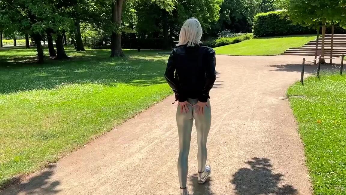 Candyxs Nicknamed Candyxs Onlyfans Nice Parks We Have Here In Germany Right Where Little Dirty Sluts In Cameltoes Leggings Walk