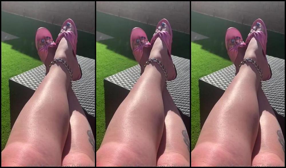 Killersexyfeets Nicknamed Killerkell Onlyfans Sitting In The Garden I Bet You Wish You Were Here Send Me A Gin