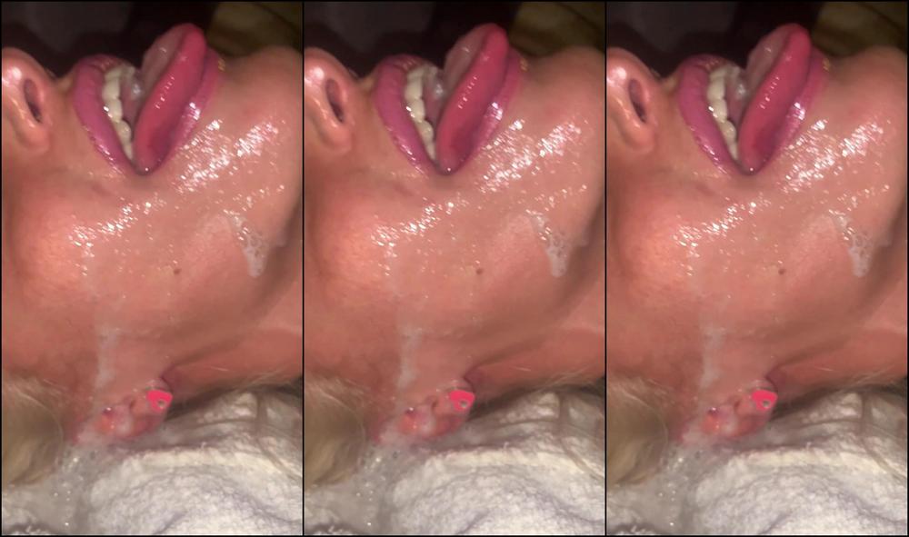 Amateur,Bubbles,Facials,Daddys Girl,Cum Play throat goat ears full of sperm and saliva after bj ManyVids