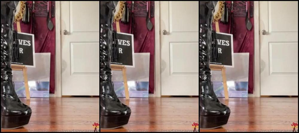 Madamcarmen Nicknamed Madamcarmen2 Femdom 12 03 2021 Onlyfans Video After A Long Day Of Doming Its Always A Relief To Strip From My Boots And