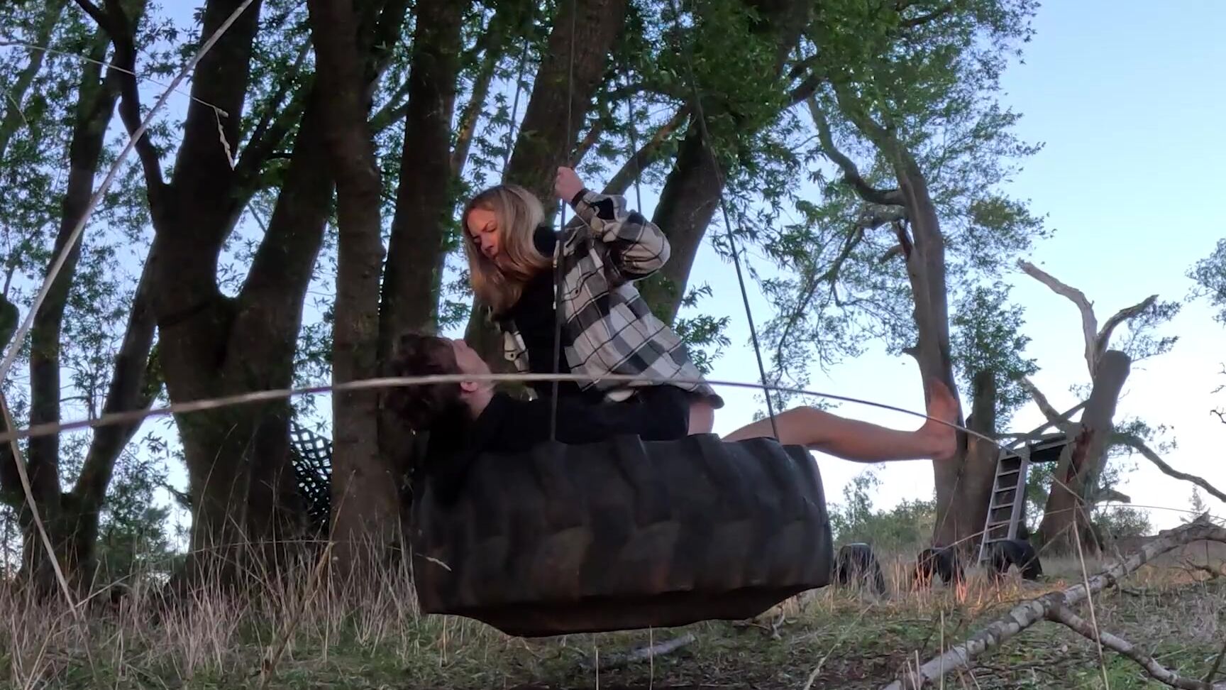 Bellablue Xxx Having Sex On A Ropeswing Until Our Camera Died