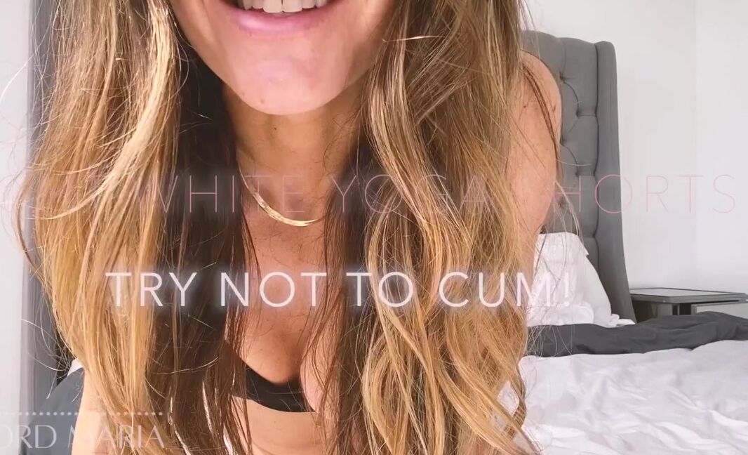 Lord Goddess Maria Onlyfans Tight White Yoga Shorts Try Not To Cum Admit It Youre A Sucker For A Woman In Yoga Wear Its Wildp