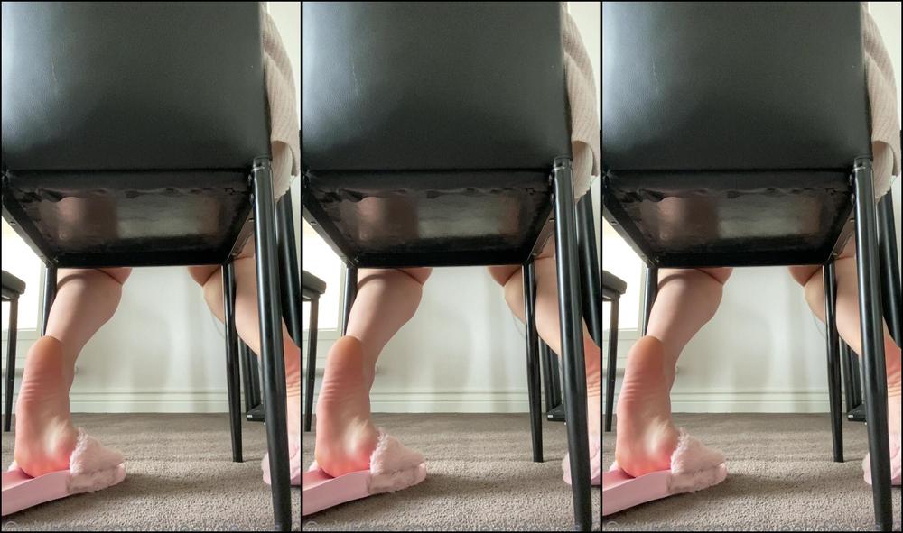 Sweetyfeetys New Shoeplaying Under The Table With My New Slippers What If I Was Your Roommate An