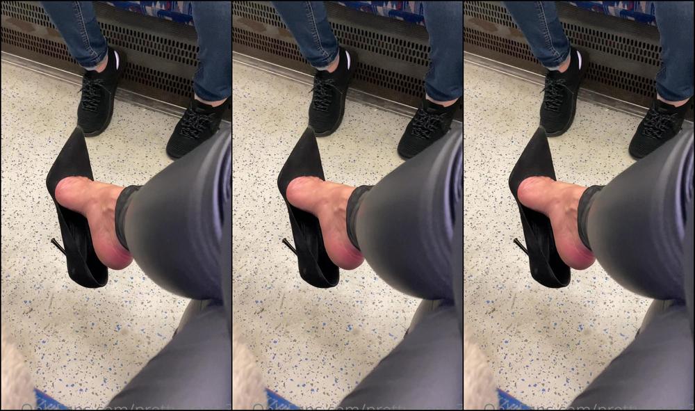 Pretty Feet He Caught Me Filming And He Said My Flash Is On Lol