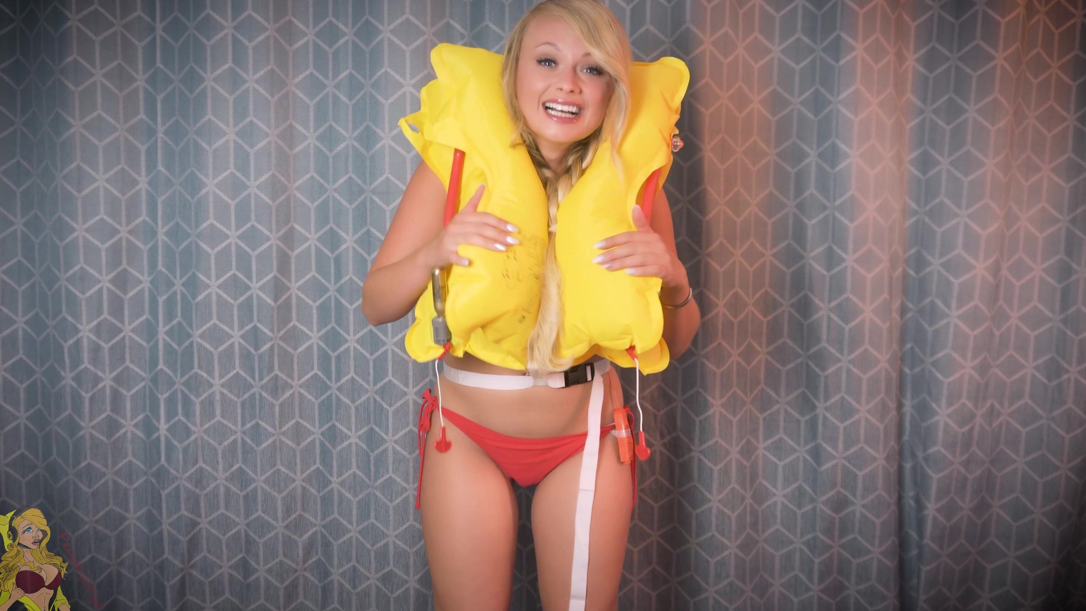 "PeachySkye" blonde, demo, funny moments, kink The Life Jacket 4K manyvids