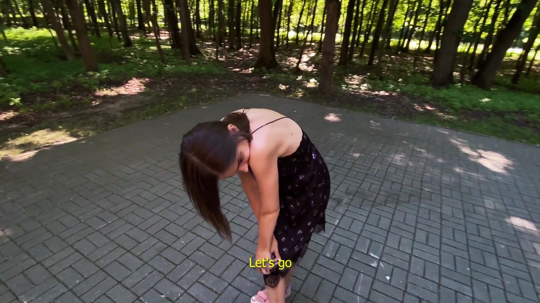 my little betsy Walk In The Woods With Lush Ended With Cuming On Her Face And Hair Pornhub