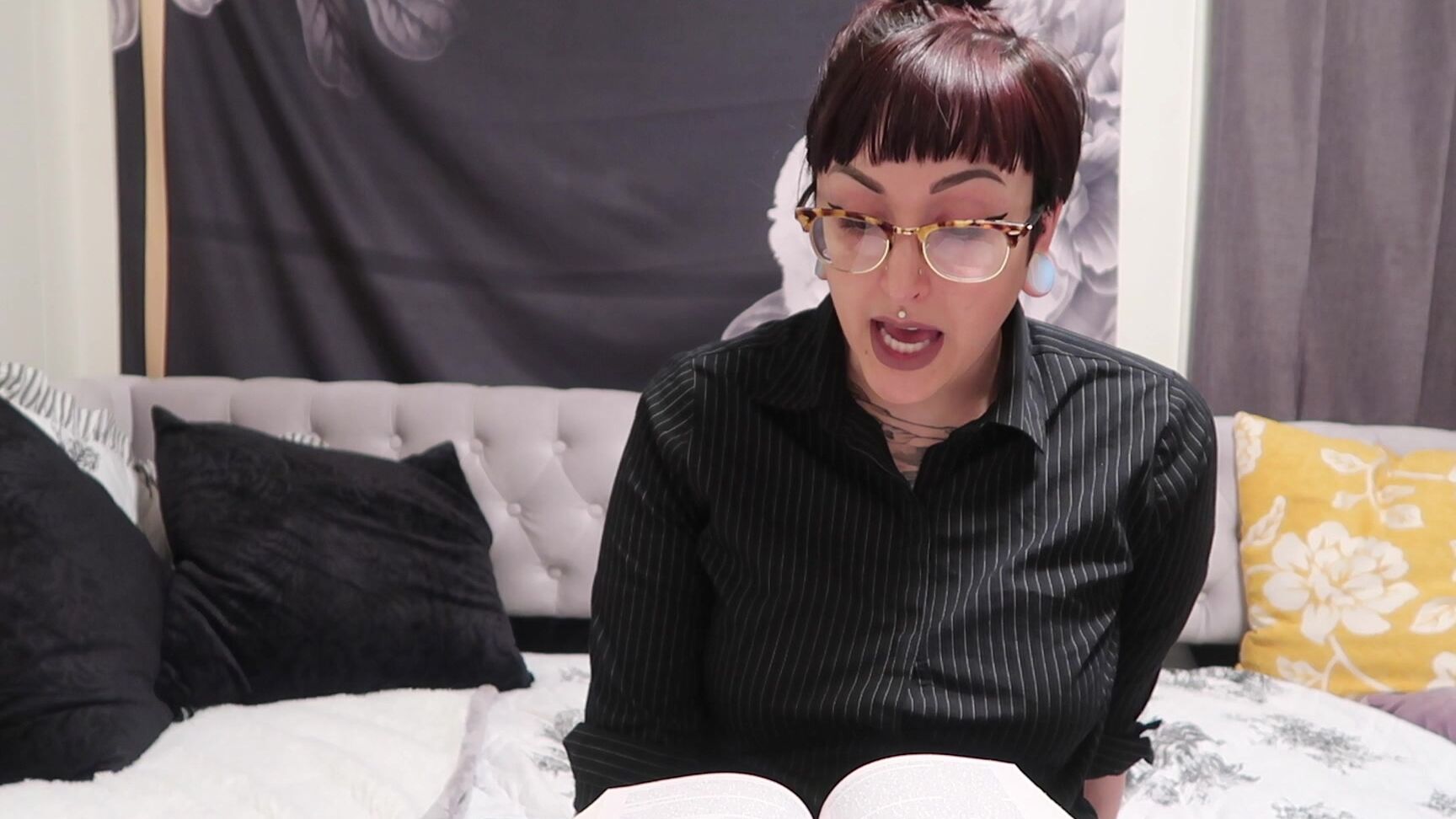 Brunette, Eye Glasses, Tattoos, Vibrator jude ryan the whore of the baskervilles ManyVids