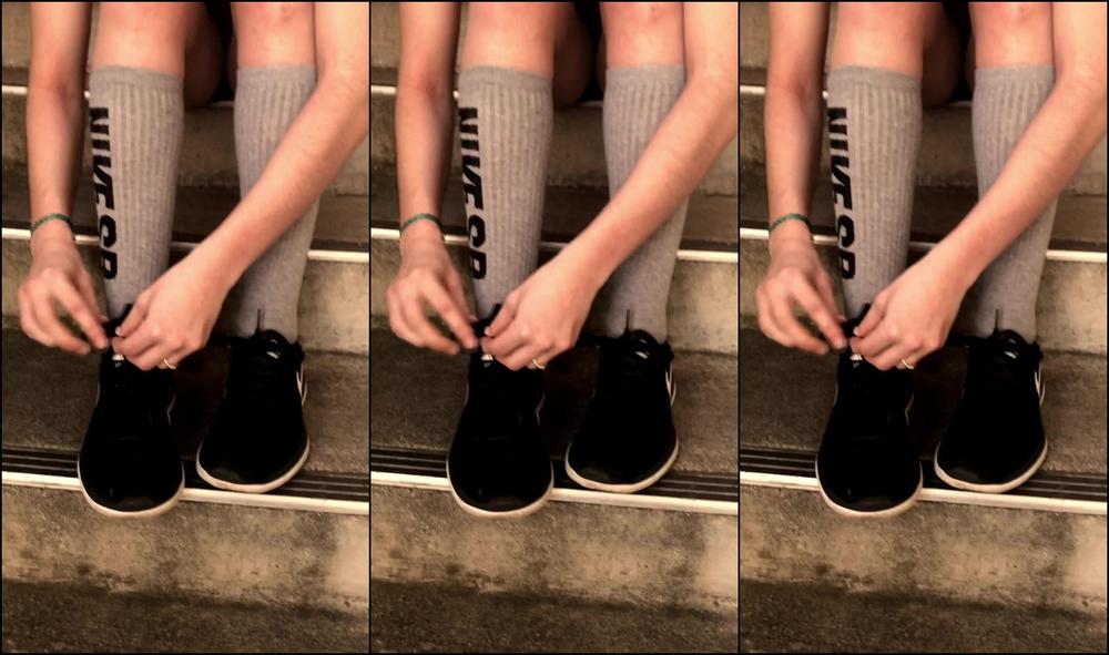 Queenrosethorn Sock And Shoe Removal After My Very Intense Workout