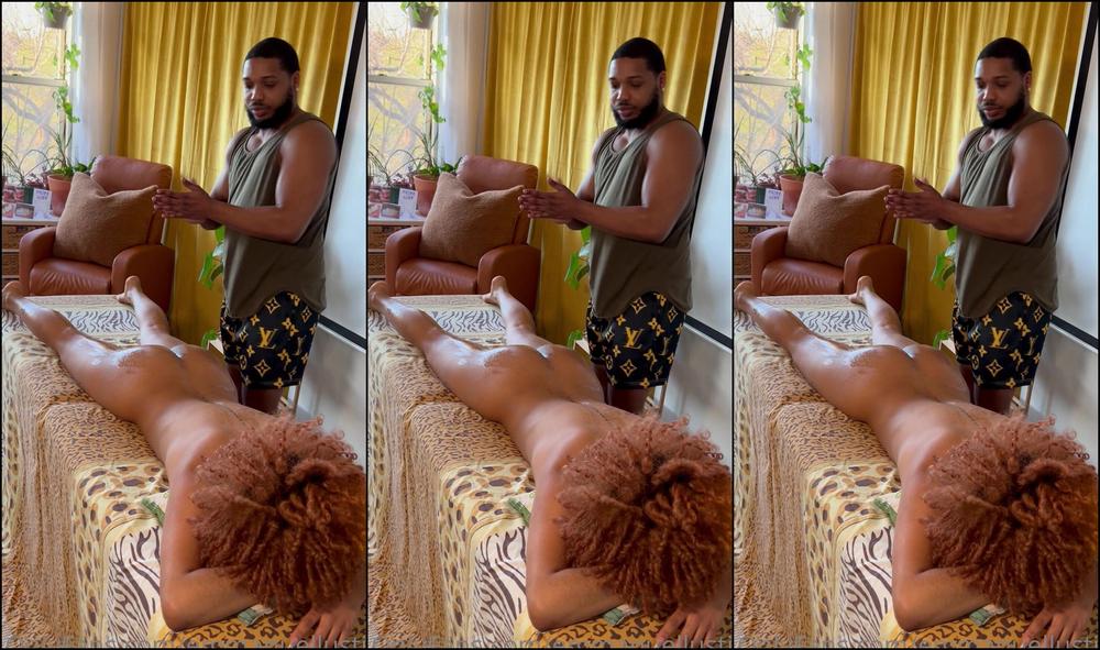Emmanuellustin Back Body Massage Fully Nude With Lalaownsyou