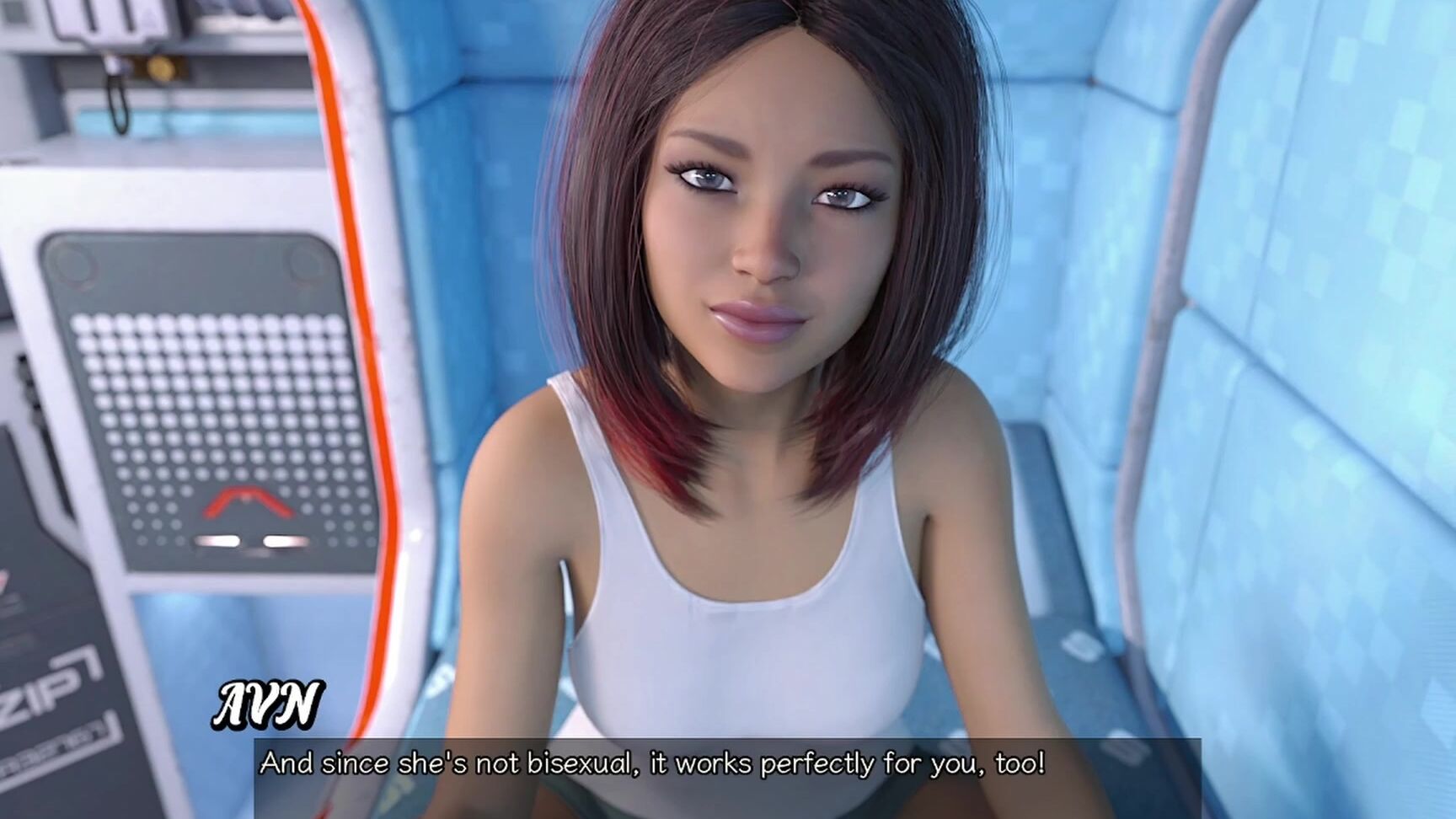 "Step Siblings Caught" Avn Teller, Stranded In Space, Adult Visual Novel, Visual Novel, Hot Brunette Babe, Girl Next Door, Bisexual Girl, Video Game, Sex Game, Porn Game, Hentai Game, Hentai, Erotic Stories, Pc Gameplay, Sex In Space, Space Sex, Sugg