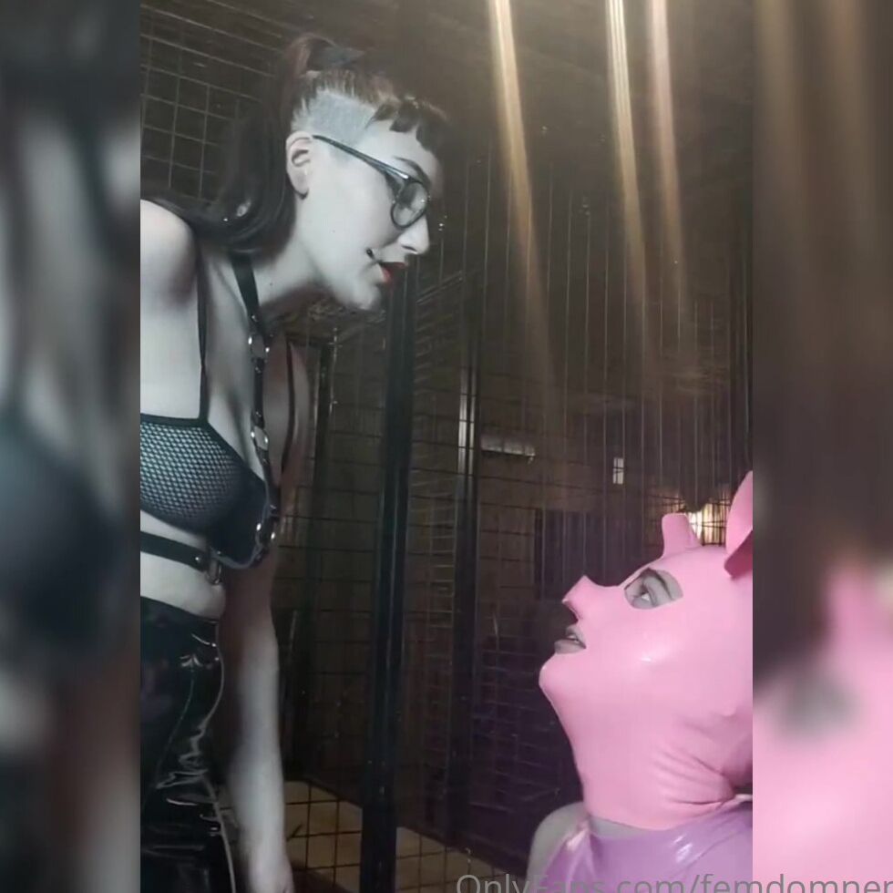 Femdomnephi 2381228121 03 04 2022 Piggy Loves To Clean Up My Spit Also They Way That They Re Looking Up At