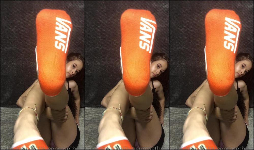 Queenrosethorn Taking My Shoes And Socks Off And Then Enjoying The Taste Of My Feet Like If You Want