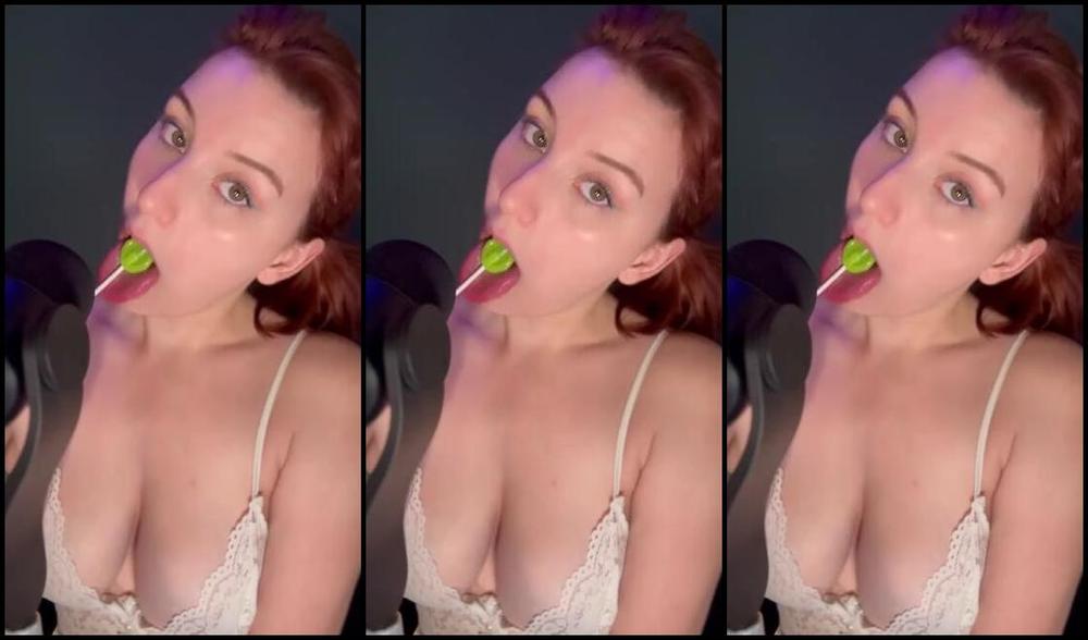 Kay Aka Asmrkay Onlyfans Spitty Sucker Sucking Mouth Sounds Sucking Extra Hard On This Sucker For You Can You Last The Full