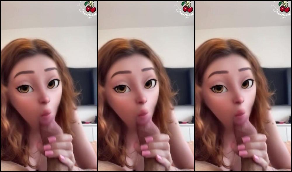 cherrycandle TikTok Cartoon filter blowjob POV Pornhub