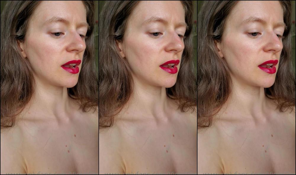 Violetfoxy Trying A New Red Lipstick Then Talking About Food