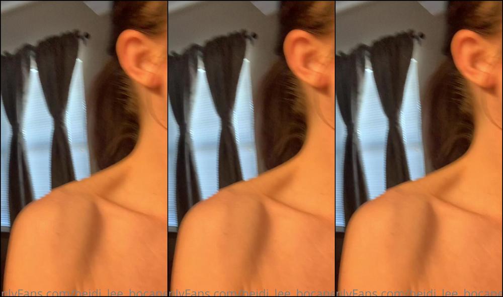 Heidi Lee Bocanegra Getting Ready Sleepy Face