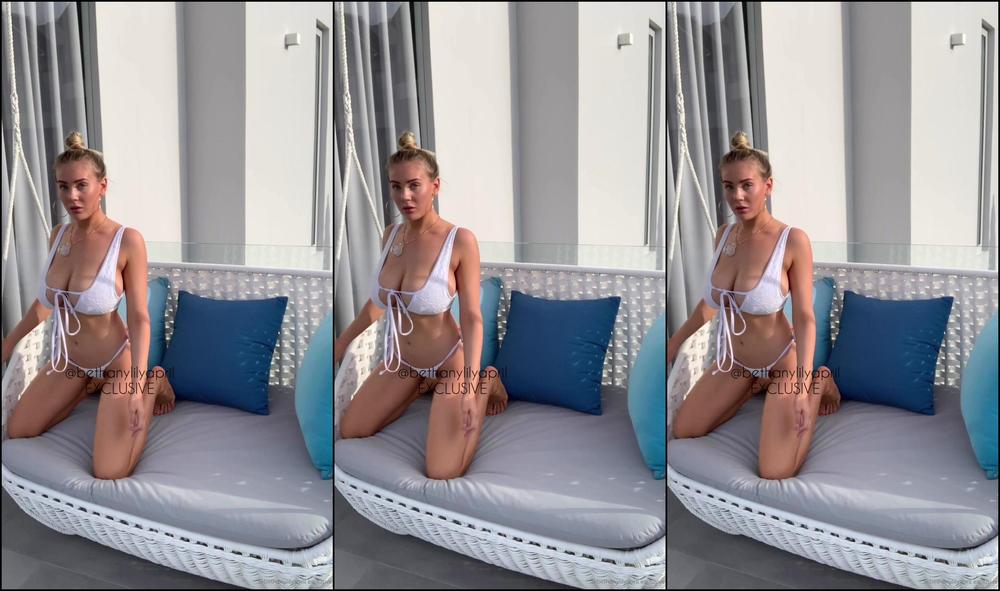 Bethanylilya White Bikini Photo Shoot Video