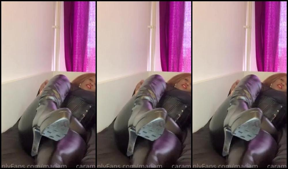 Madam Caramel Onlyfans Leather Boots Are Made For Worship