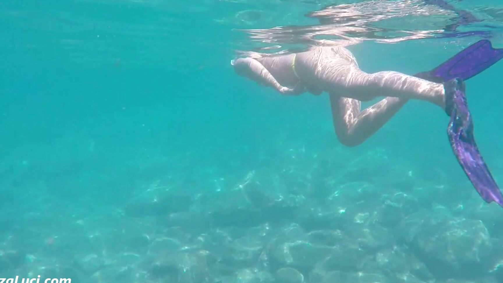 Bikini, Bubbles, Mask Fetish, Snorkel Gear, Underwater Fetish ibizaluci ocean underwater naughtiness ManyVids