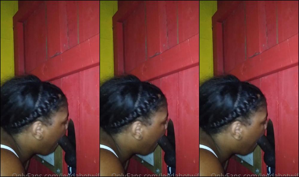 Leedahotwife Gloryhole Action He Came All In My Mouth