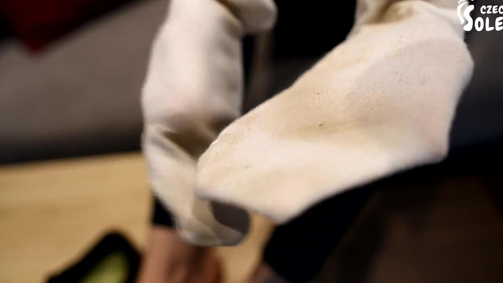 Czech Soles Eliška Showing Her Sweaty Sneakers, Socks And Feet, POV (BIG Feet, Foot Tease, Smelly Feet, Socks) Czech Soles