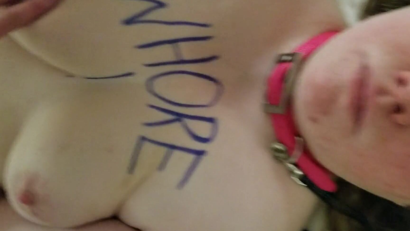 "Pale Baby" Cumshot, Cum On Face, Body Writing, Humiliated, Leash, Collar, Cum, Eating Cum, Whore, Suggest Pale Baby 18 yo wife swallows cum after licking 42 year old s asshole for first time Pornhub