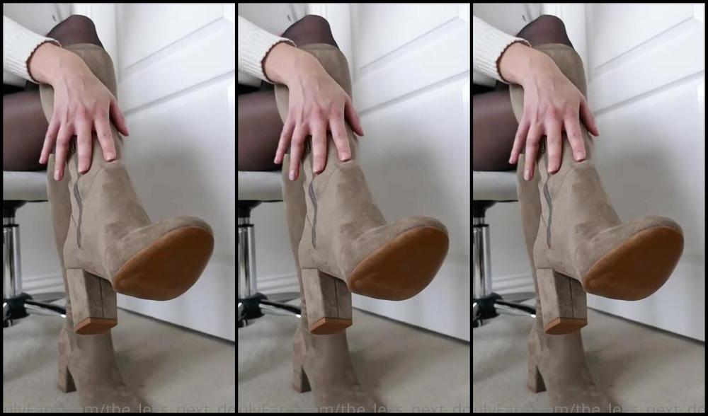 The Legs Next Door Nicknamed The Legs Next Door Onlyfans Now Boys A Real Video Treat For You Watch As I Slowly Slide My Foot Out Of My Knee High Boots