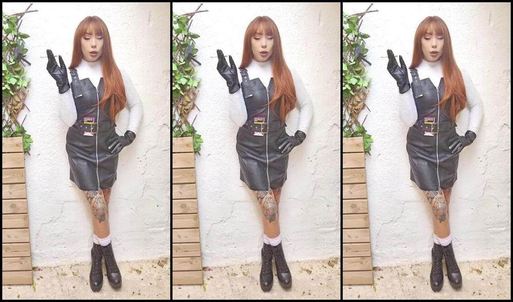 Queen Kinkerbell Nicknamed Kinkerbell23 Onlyfans I Recently Purchased This Beautiful Leather Dress And I Have To Say Wow Its Gorgeous Really