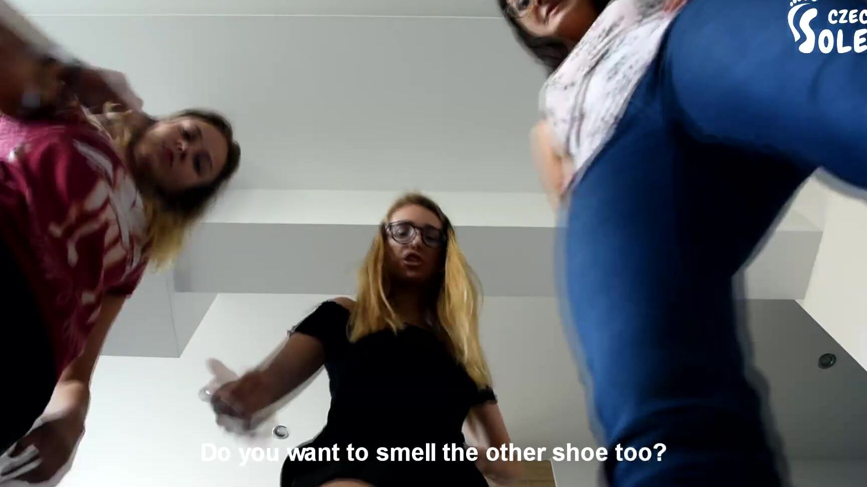 Czech Soles POV Doormat For 3 Stomping Girls (Femdom, Footdom, Bdsm, Feet, Soles, Toes) Czech Soles