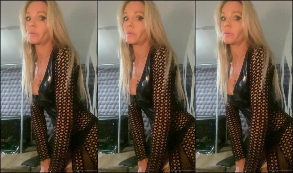 Lady Dark Angel All Ready For My Session This Morning With A New Slave Visiting Me