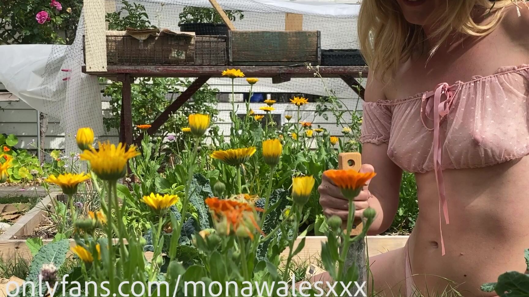 Mona Wales Your Mom Makes You Cum In The Garden