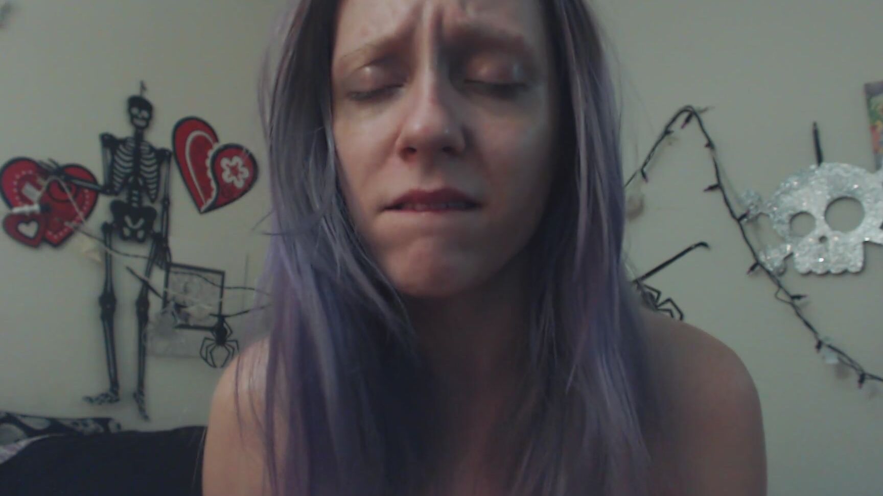 All Natural, Hitachi, Moaning Fetish, Orgasms, Solo masturbation violetoctober no makeup beautiful agony ManyVids