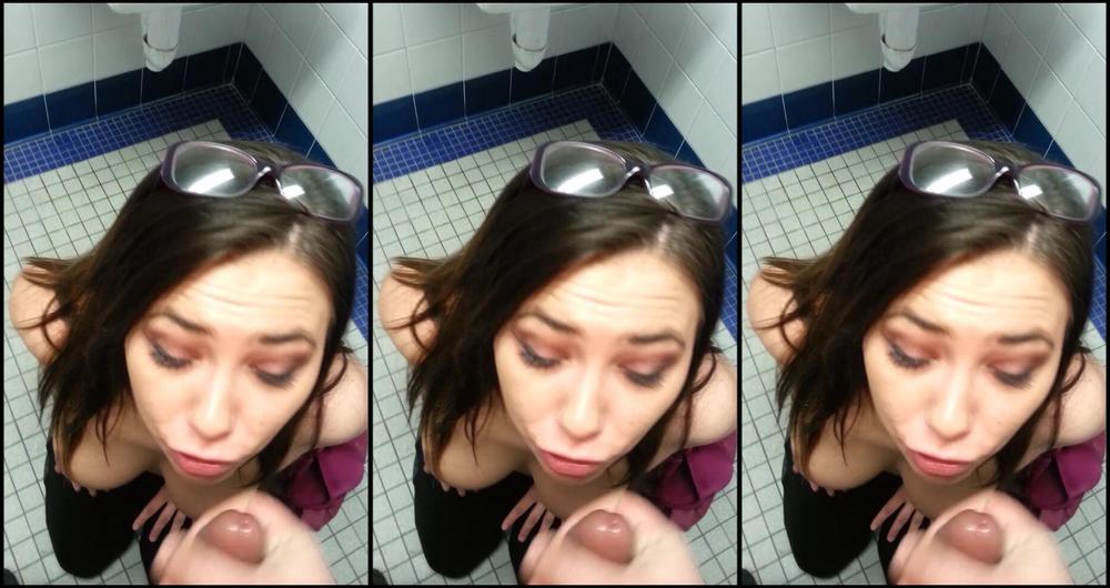 Bathroom sex, Big Boobs, Blow Jobs, Cum In Mouth, Public Blowjob acidalia public bathroom quickie ManyVids