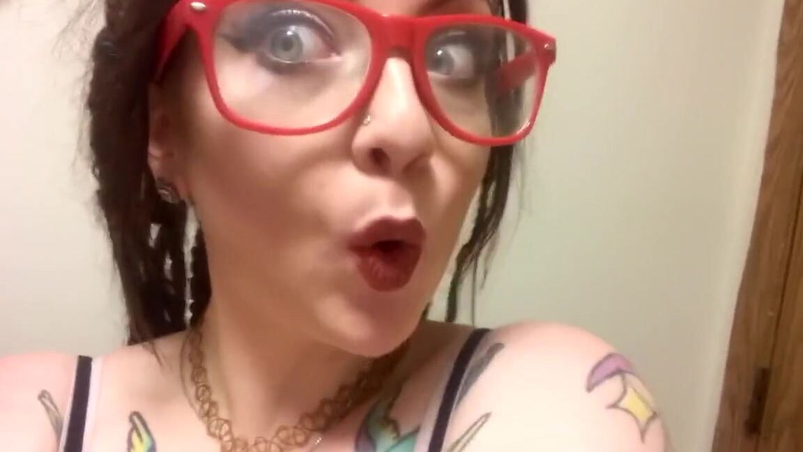 Strip and Piss 13 -alternative Girl Ahegao Face_babygirl_goth PornHubPremium