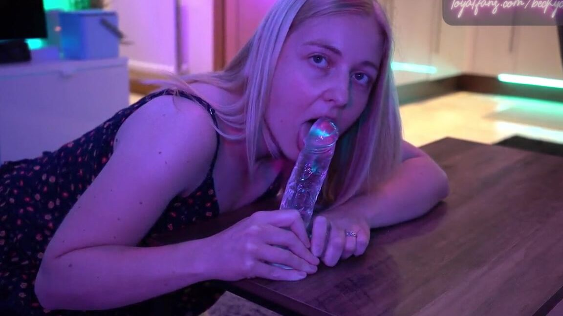 BeckyChase 14.Young blonde wife fucking a dildo whilst husband watches Pornhub